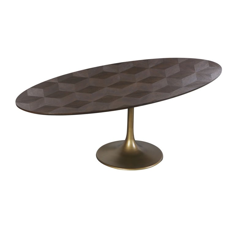 Dining table Luxor oval diamond 230 (Brown).