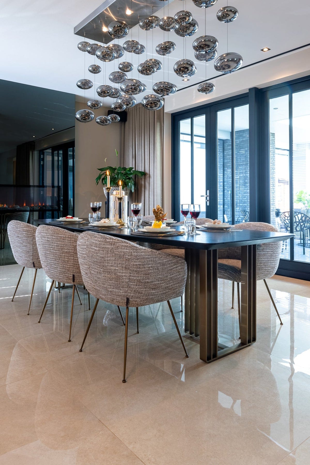 Richmond Interiors Dining Dining table Maverick 260 (Charcoal) House of Isabella UK