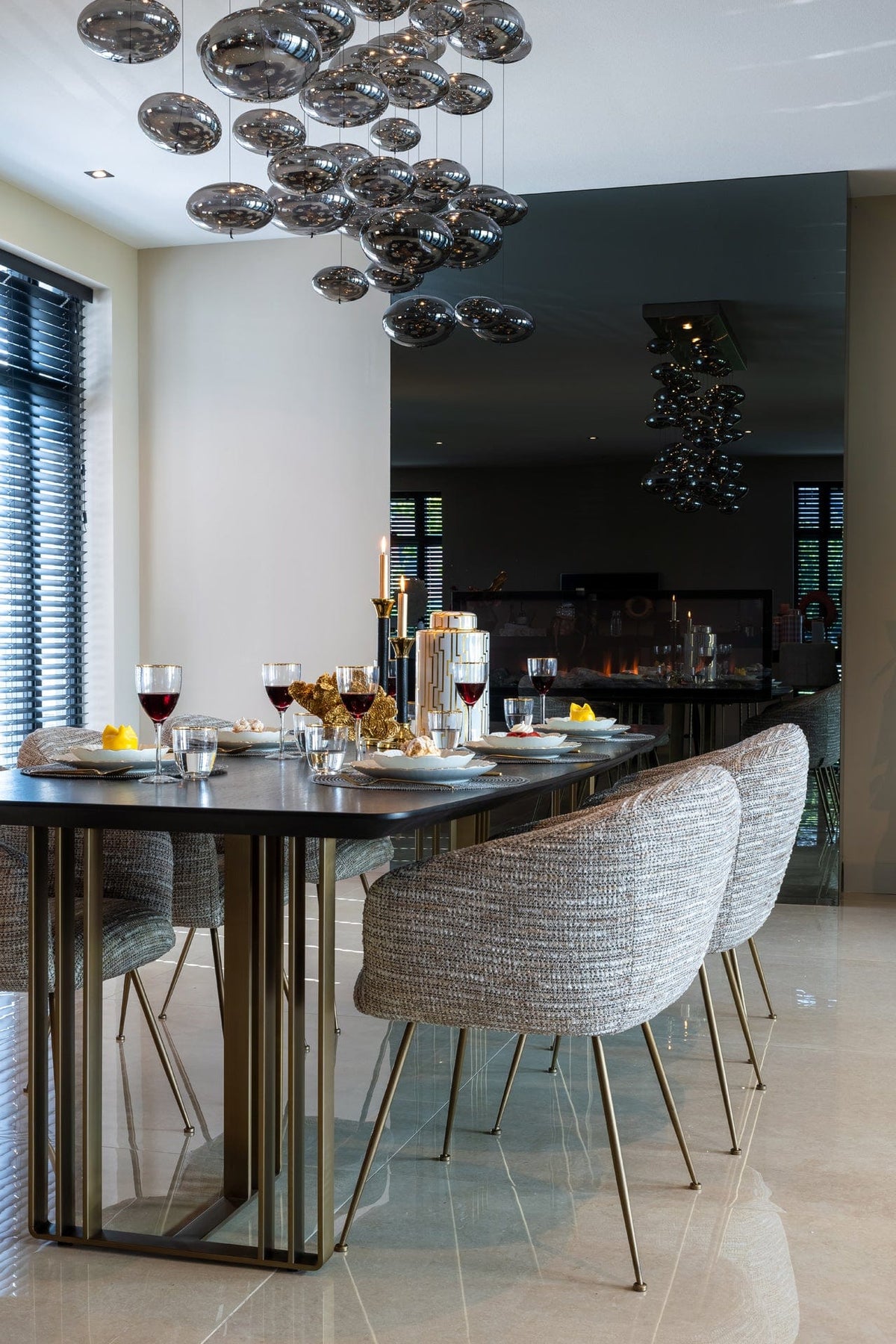 Richmond Interiors Dining Dining table Maverick 260 (Charcoal) House of Isabella UK