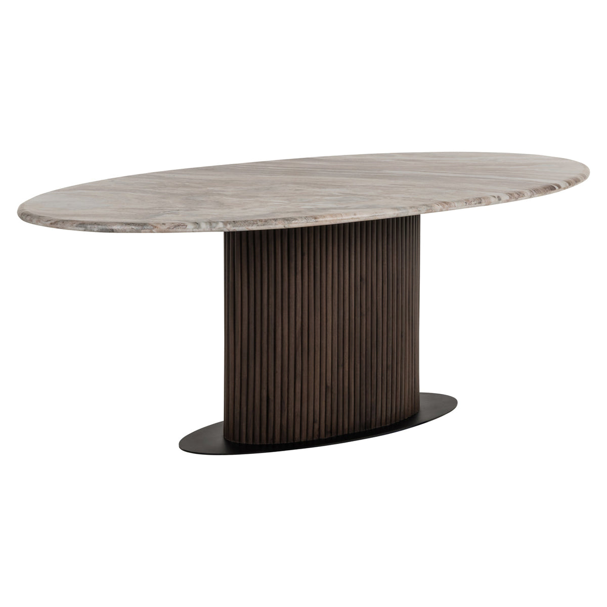 Richmond Interiors Dining Dining table Rasford dark brown oval 200 House of Isabella UK