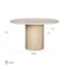 Richmond Interiors Dining Dining table Renaissance 130Ø italian travertine (Beige) House of Isabella UK
