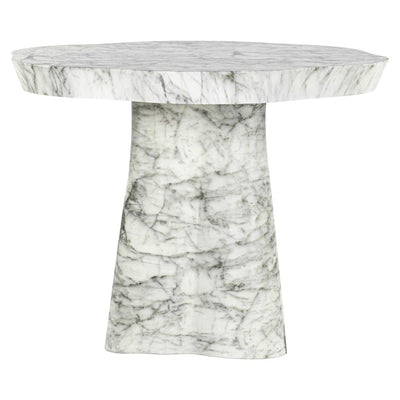 Richmond Interiors Dining Dining table Rockyard 100Ø faux white marble (White) House of Isabella UK