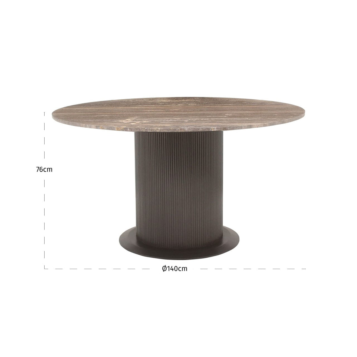 Richmond Interiors Dining Dining table Russo brown 140 House of Isabella UK