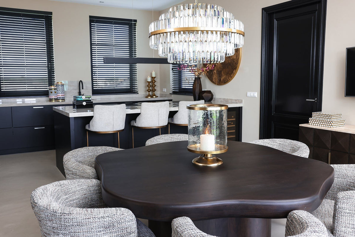 Richmond Interiors Dining Dining table Sherman organic 152x152 (Brown) House of Isabella UK