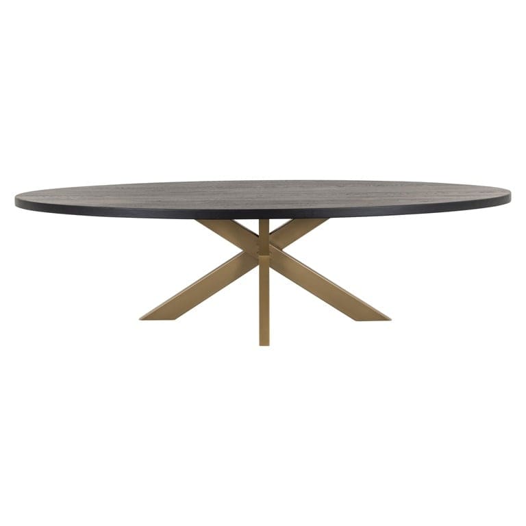 Richmond Interiors Dining Dining table Watson black 235 incl. spider leg gold (Black) House of Isabella UK