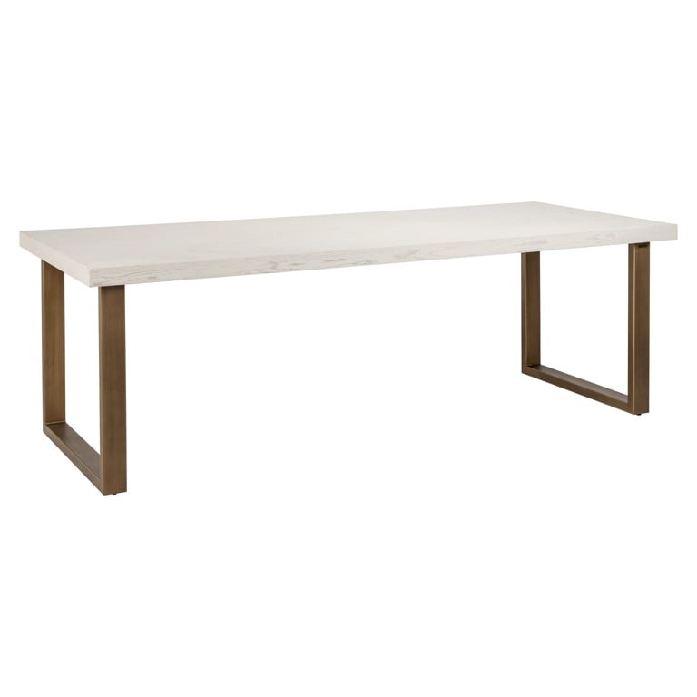 Dining table Whitebone brass 235 (Verona Grey).