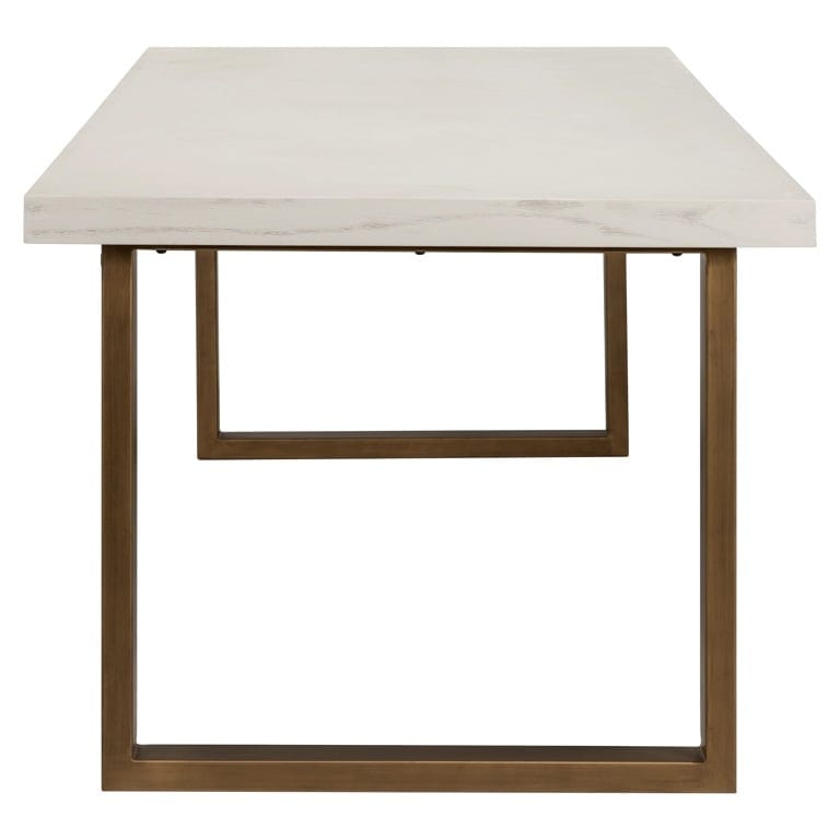 Dining table Whitebone brass 235 (Verona Grey).