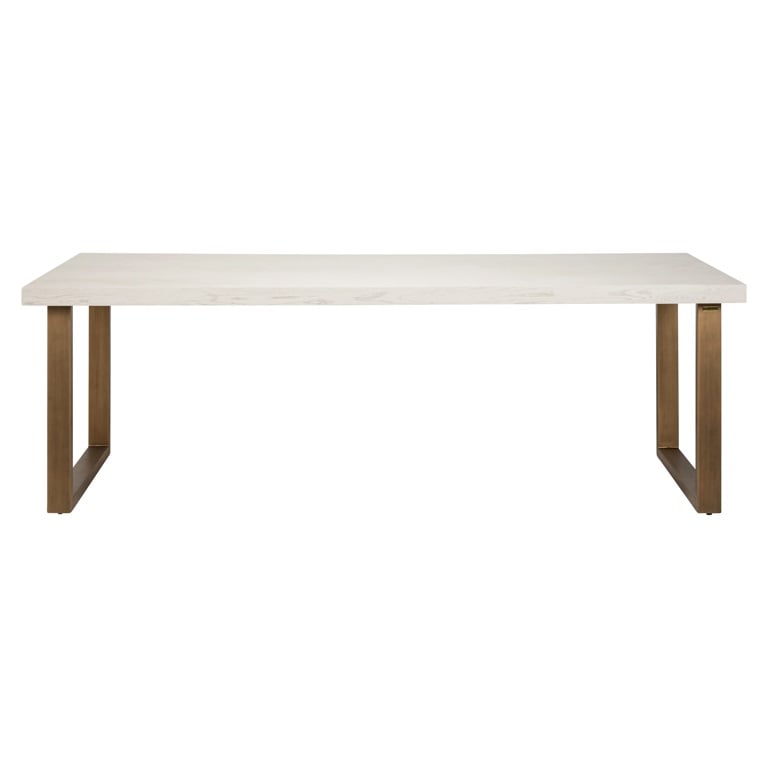 Dining table Whitebone brass 235 (Verona Grey).