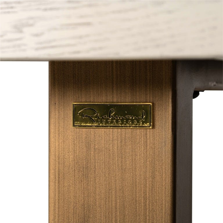 Dining table Whitebone brass 235 (Verona Grey).