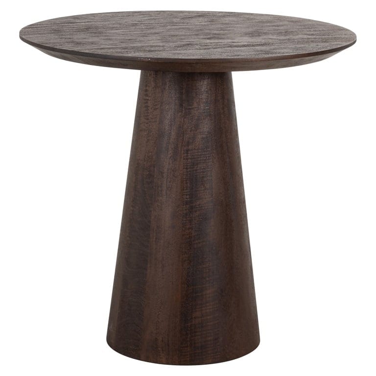 Dining table Willow 80Ø (Dark brown).