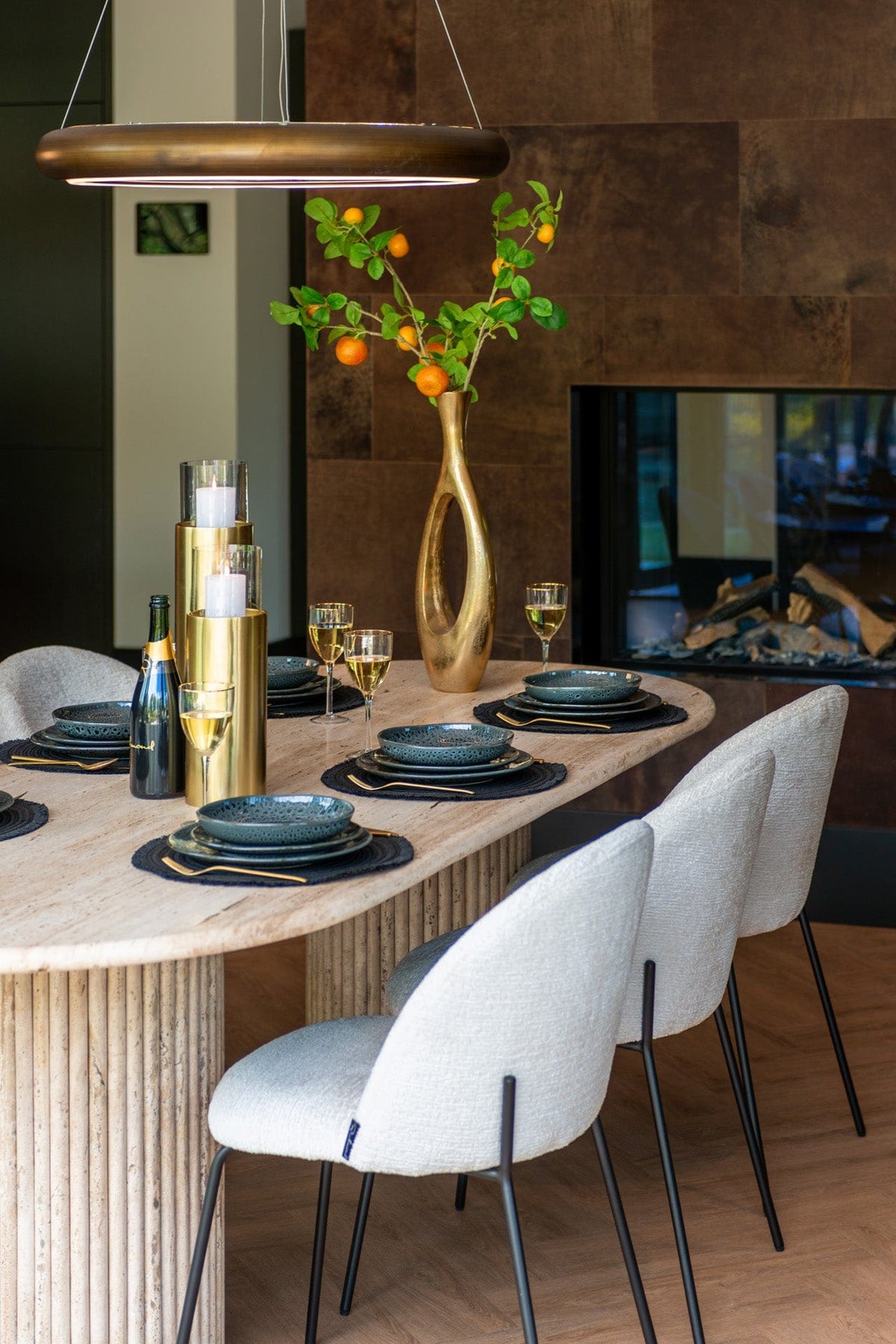 Richmond Interiors Dining La Cantera oval dining table 240 House of Isabella UK