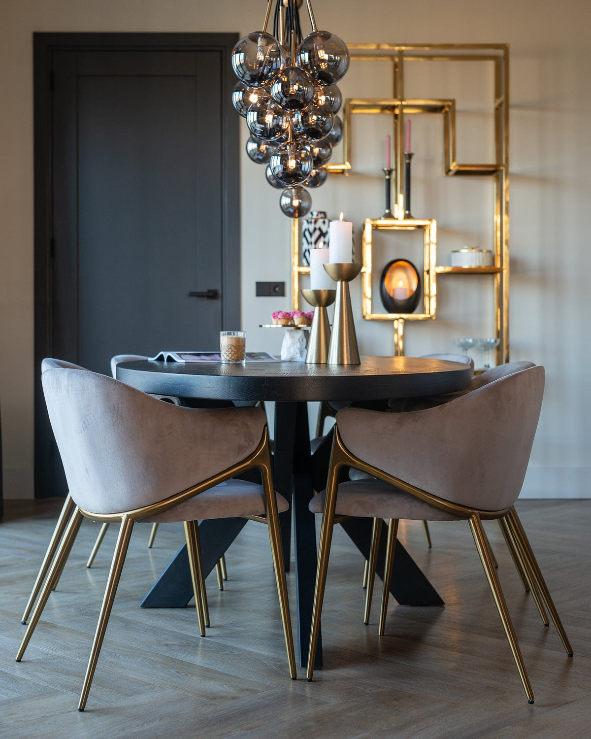 Richmond Interiors Dining Leg Industrial Spider (155x100) House of Isabella UK