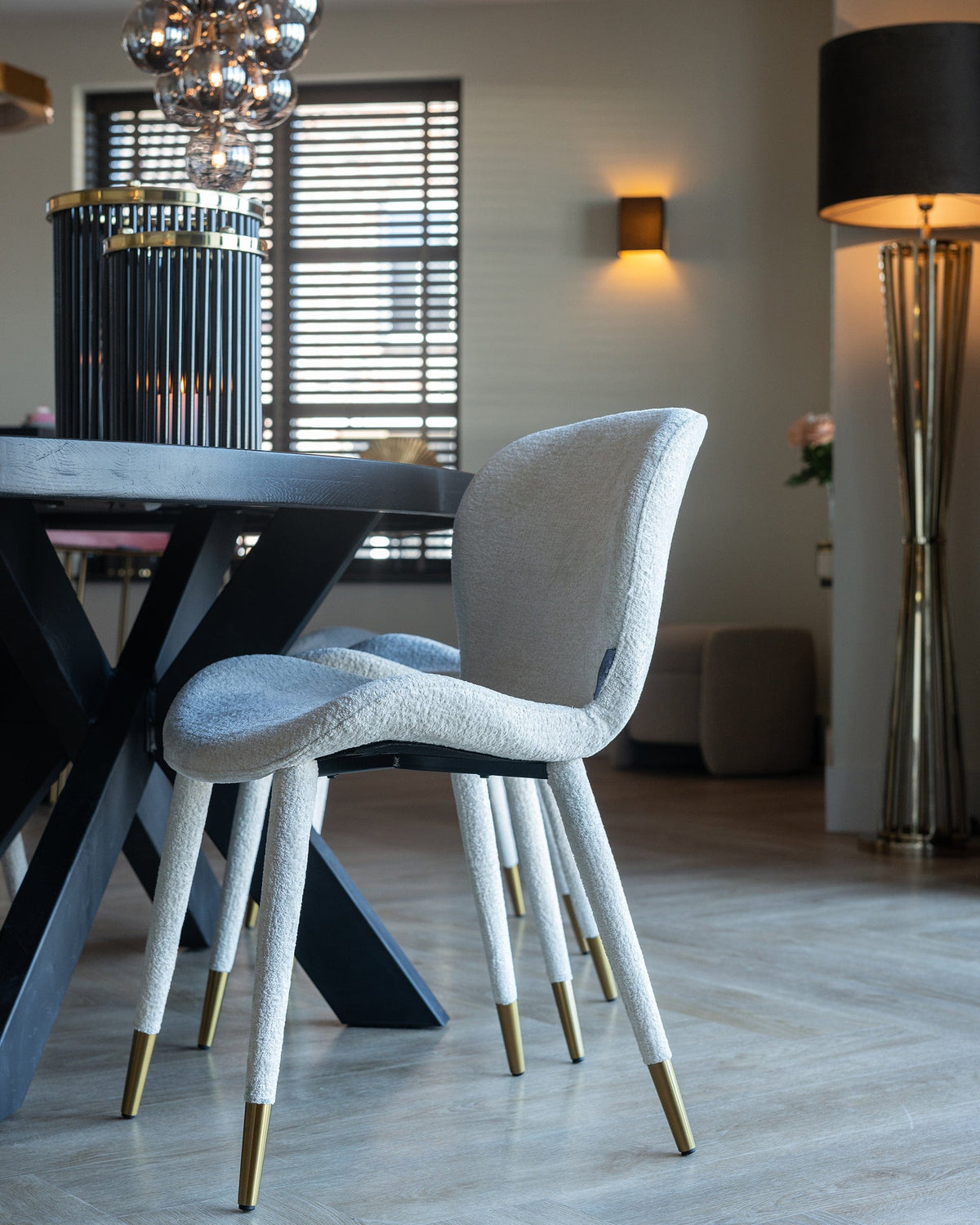 Richmond Interiors Dining Leg Industrial Spider (155x100) House of Isabella UK