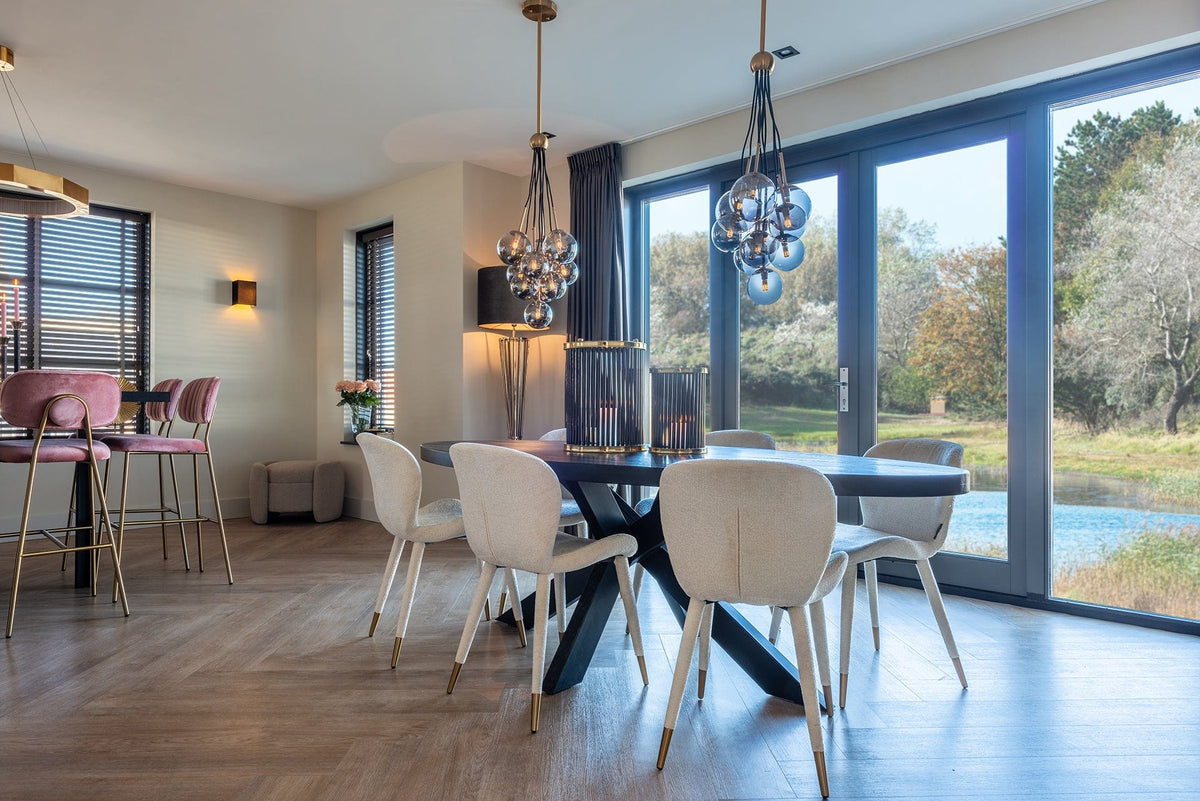 Richmond Interiors Dining Leg Industrial Spider (155x100) House of Isabella UK