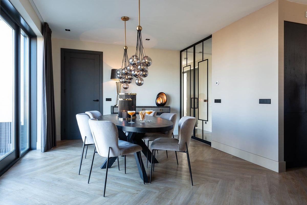 Richmond Interiors Dining Leg Industrial Spider (155x100) House of Isabella UK