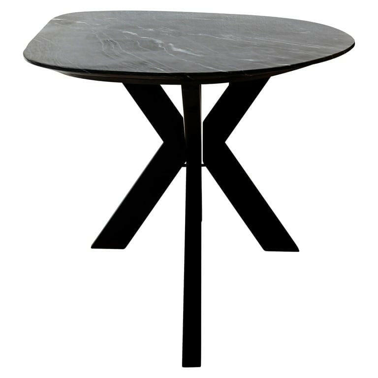 Trocadero black marble dining table.