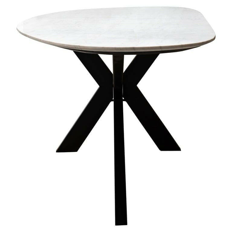 Trocadero white marble dining table.