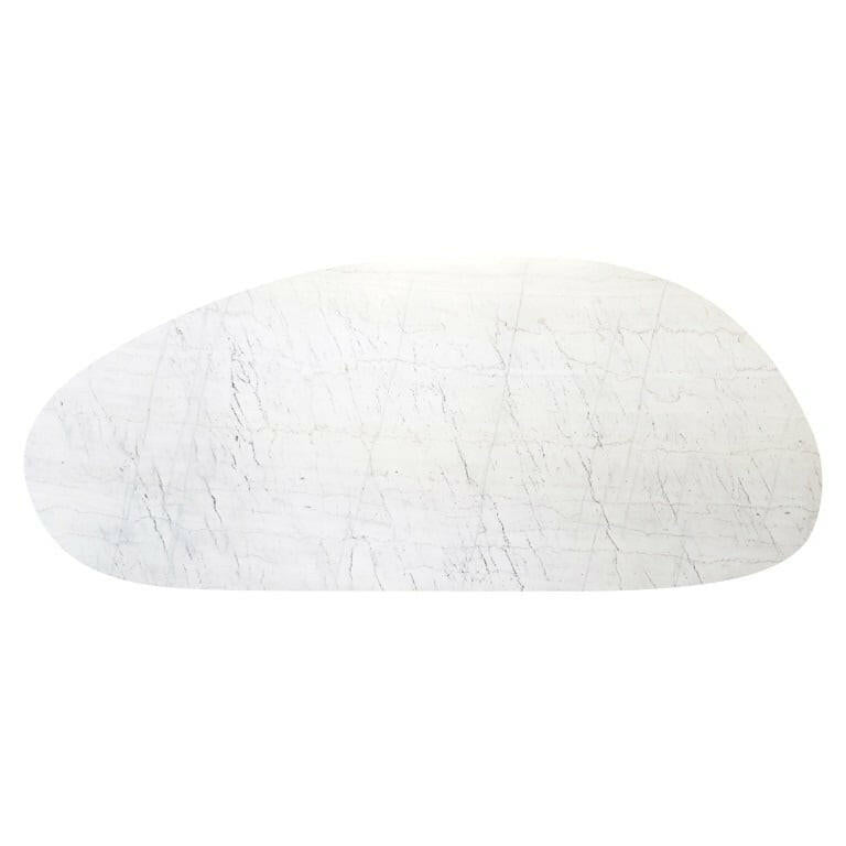 Trocadero white marble dining table.