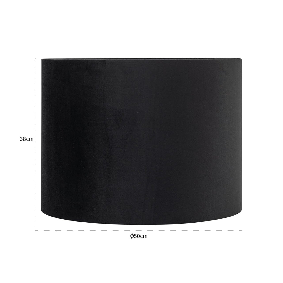 Richmond Interiors Lamp Shades Lampshade Jaylinn black 50Ø House of Isabella UK