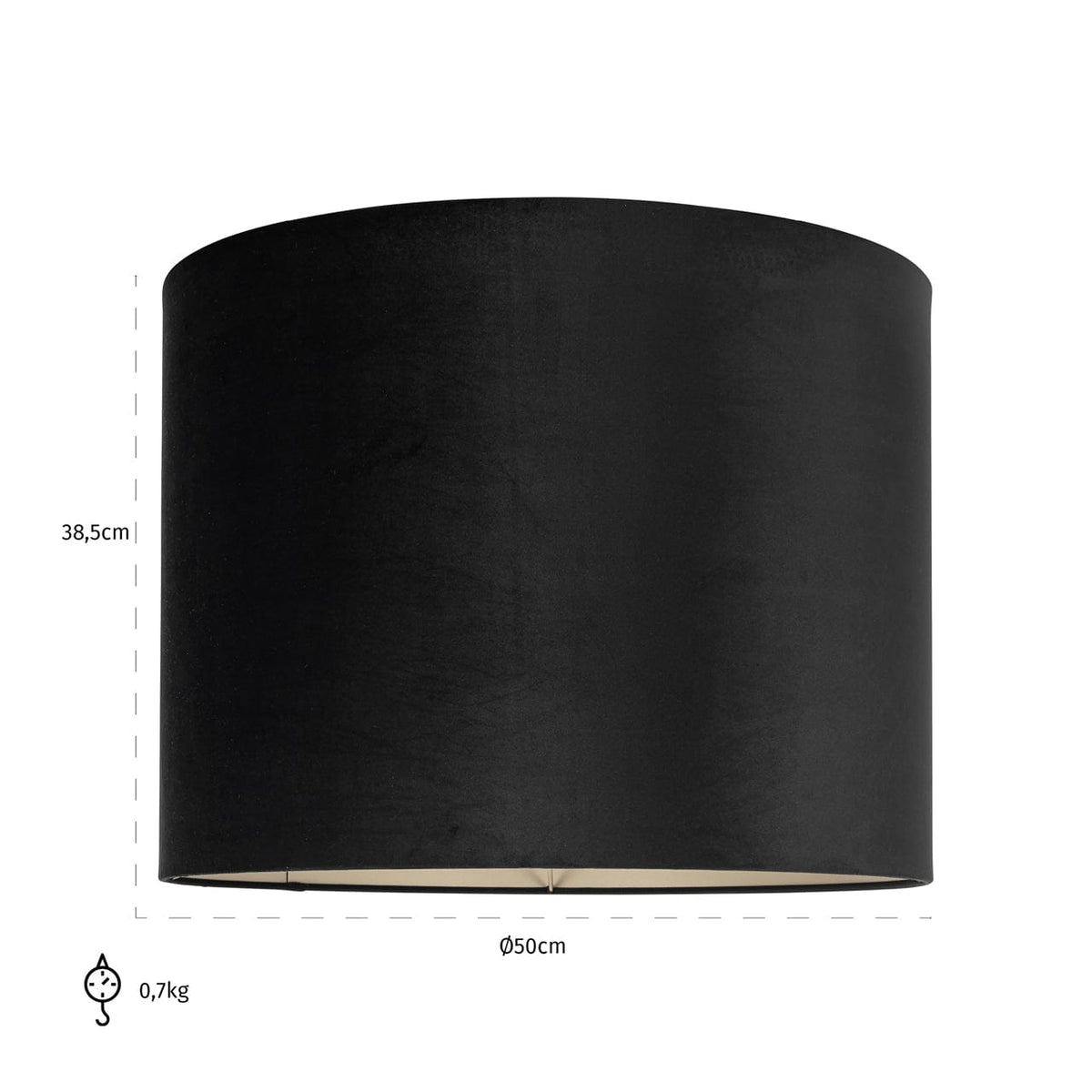 Richmond Interiors Lamp Shades Lampshade Maddy black 50Ø House of Isabella UK