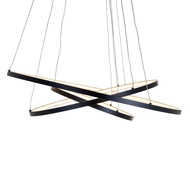 Richmond Interiors Lighting Chandelier Amira black (Black) House of Isabella UK