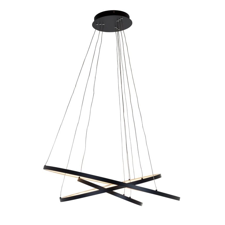 Richmond Interiors Lighting Chandelier Amira black (Black) House of Isabella UK