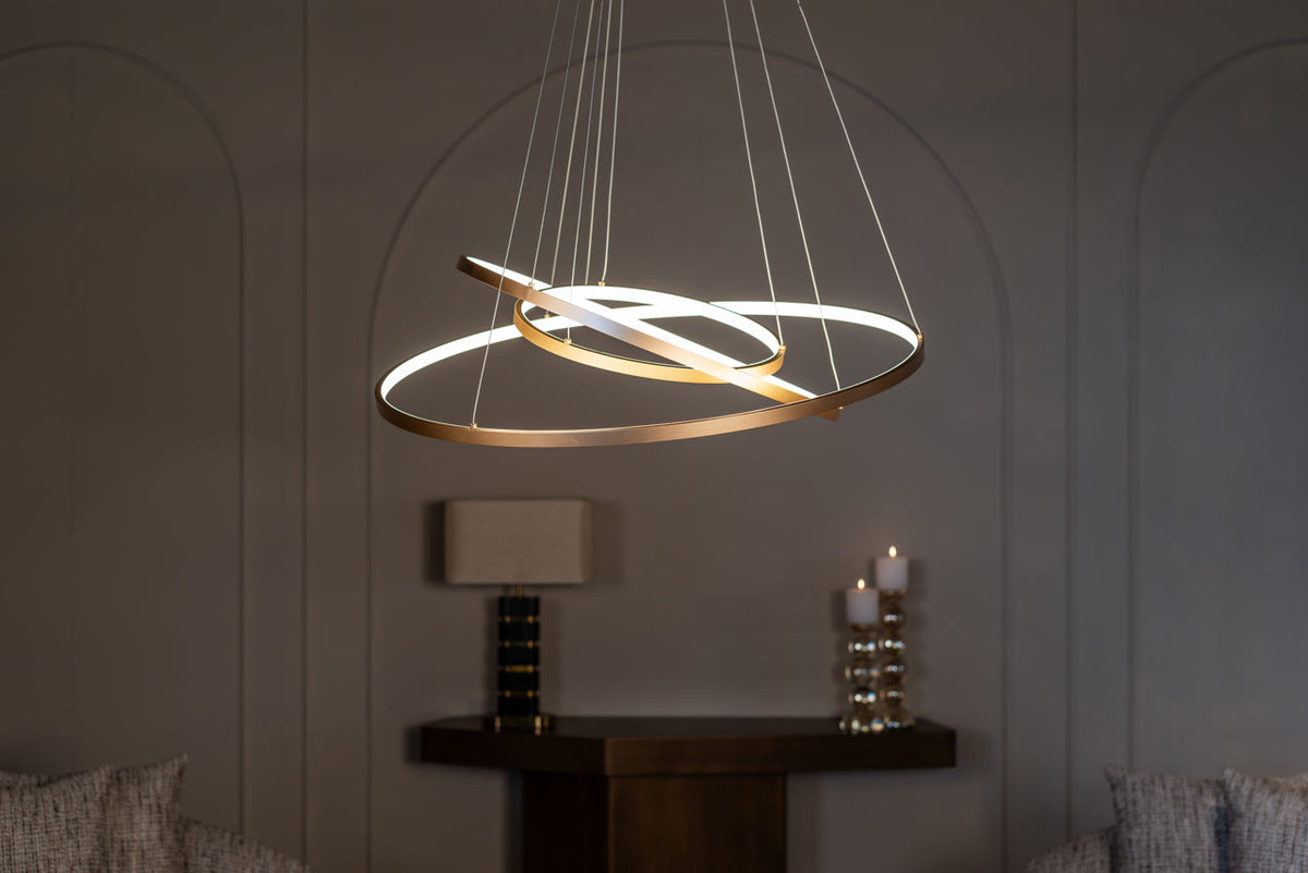 Richmond Interiors Lighting Chandelier Amira gold House of Isabella UK