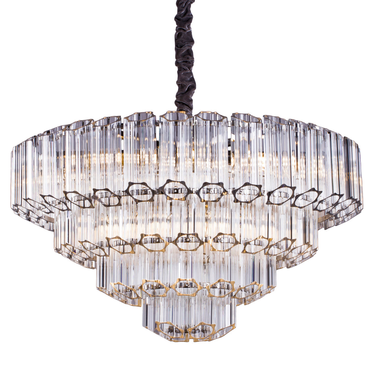 Richmond Interiors Lighting Chandelier Bece chrome House of Isabella UK