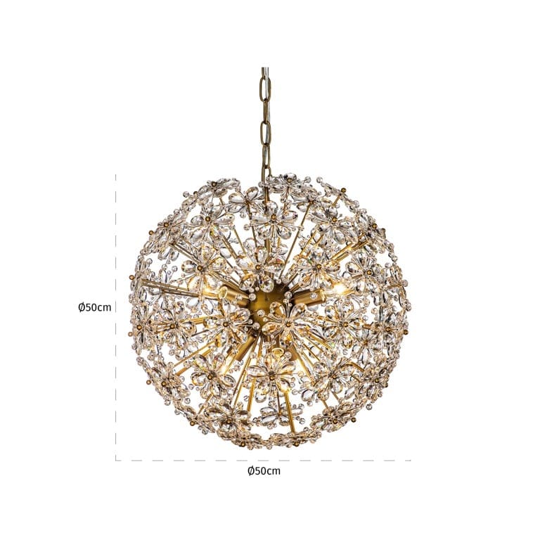 Richmond Interiors Lighting Chandelier Cyntha (Bronze) House of Isabella UK