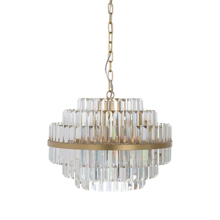 Richmond Interiors Lighting Chandelier Desire (Brushed Gold) House of Isabella UK