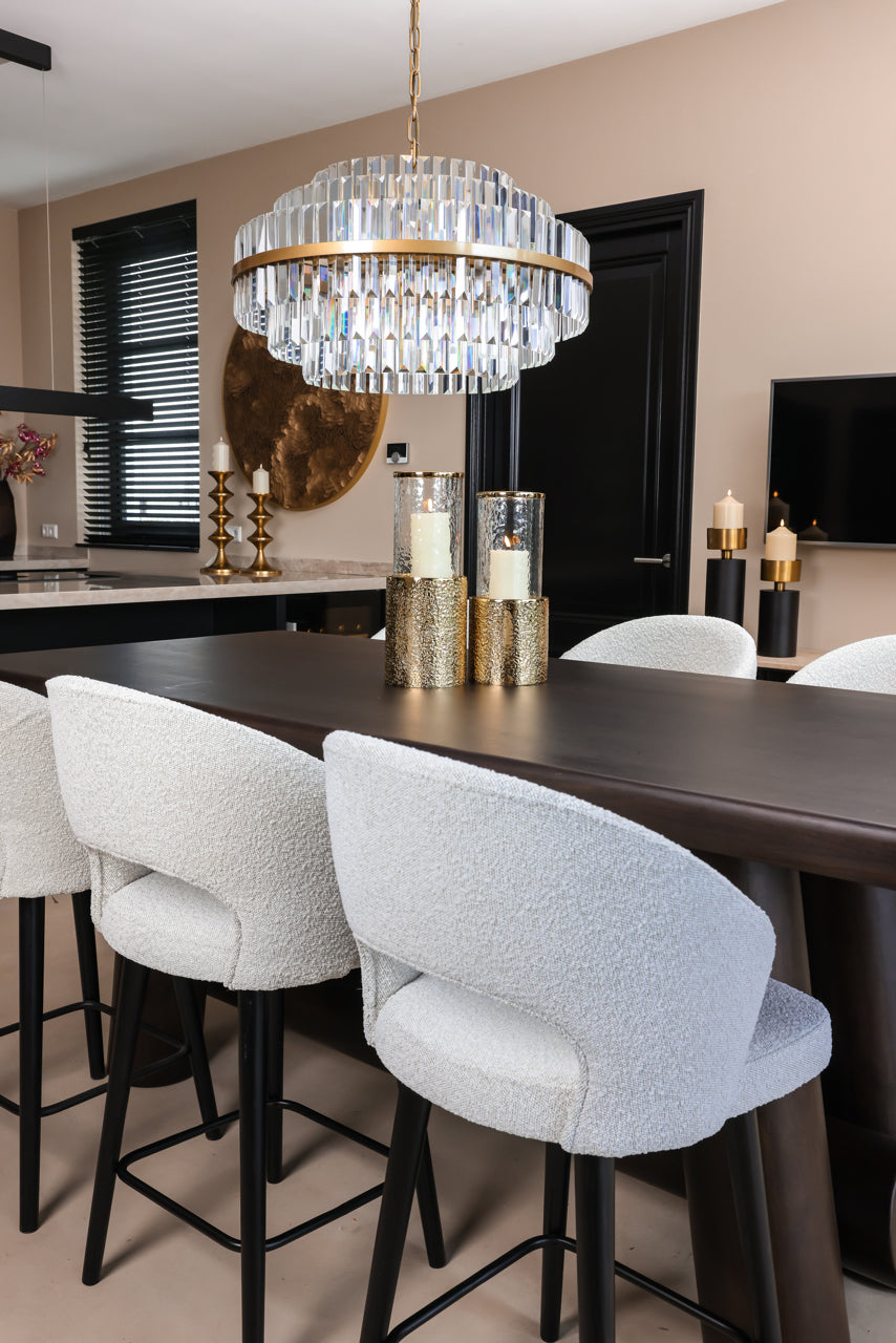 Richmond Interiors Lighting Chandelier Desire brushed gold large House of Isabella UK