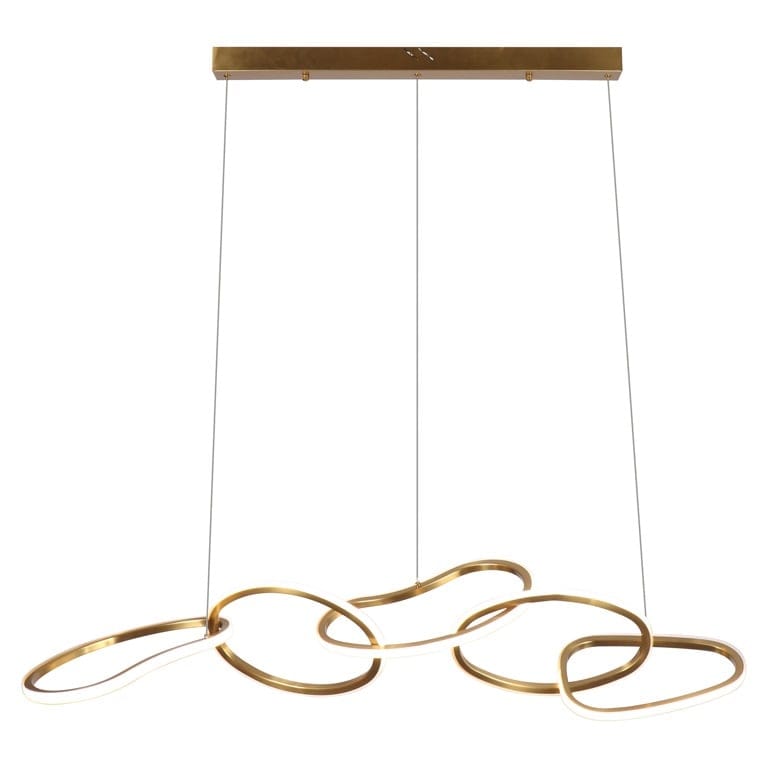 Richmond Interiors Lighting Chandelier Flyn (Brushed Gold) House of Isabella UK