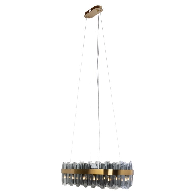 Richmond Interiors Lighting Chandelier Julio (Brushed Gold) House of Isabella UK