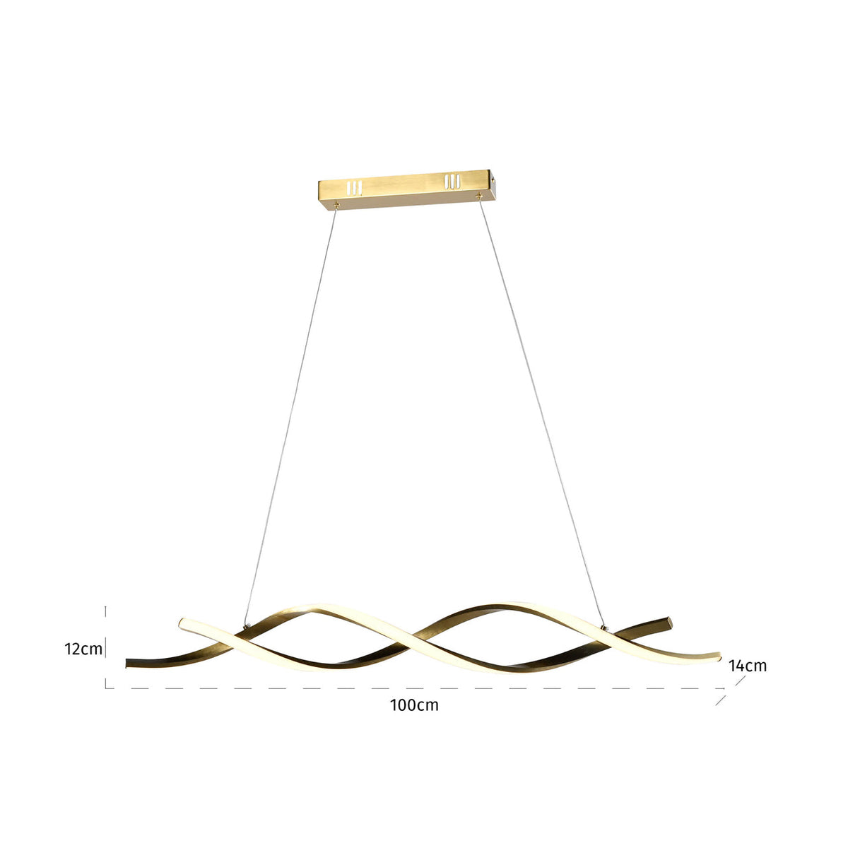 Richmond Interiors Lighting Chandelier Lorine brushed gold House of Isabella UK
