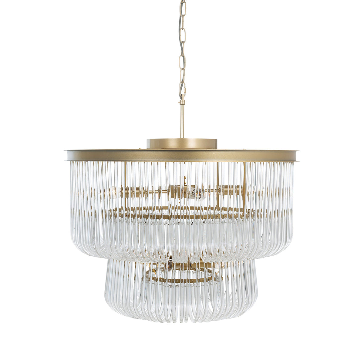 Richmond Interiors Lighting Chandelier Romy brushed gold House of Isabella UK