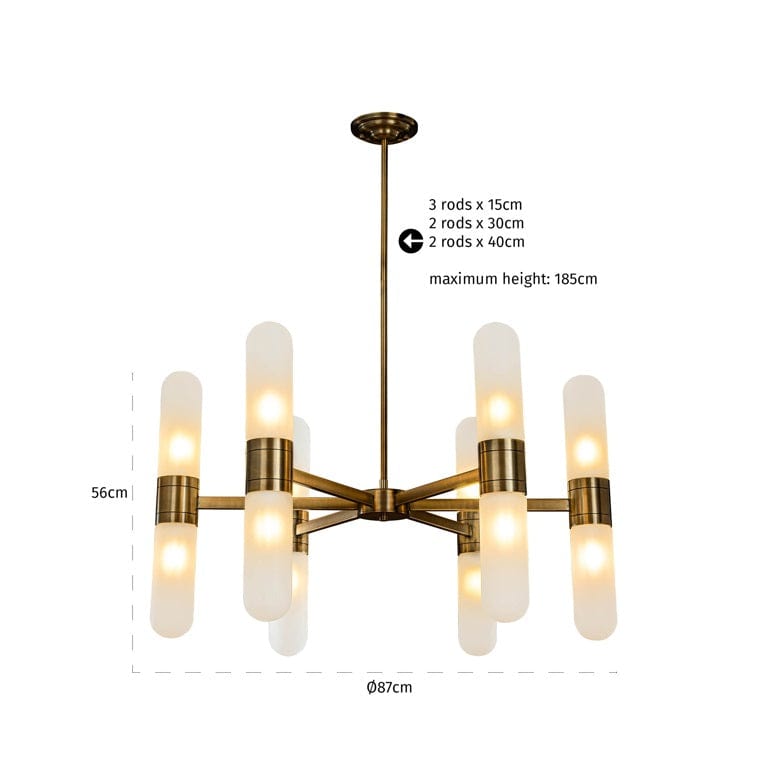 Richmond Interiors Lighting Chandelier Tricon (Bronze) House of Isabella UK
