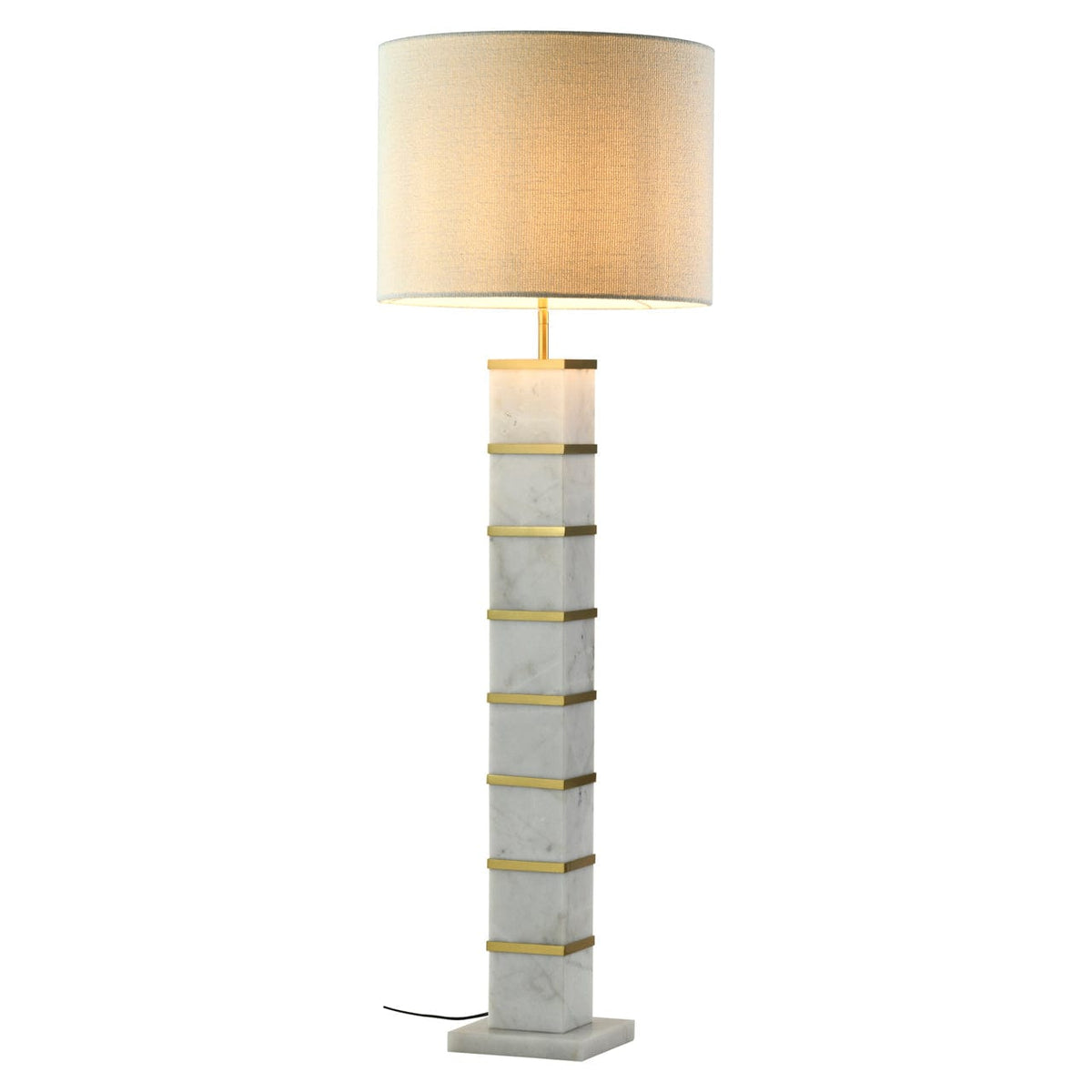 Richmond Interiors Lighting Floor lamp Celinae white including lampshade House of Isabella UK