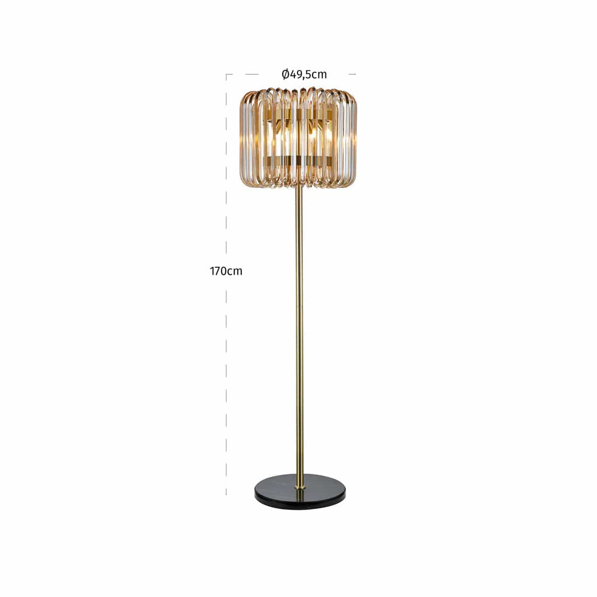 Richmond Interiors Lighting Floor lamp Channa bronze House of Isabella UK