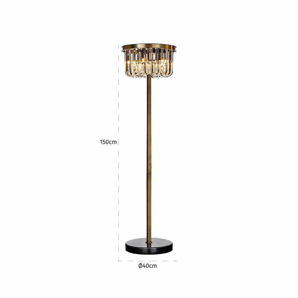 Richmond Interiors Lighting Floor lamp Dagmar bronze House of Isabella UK