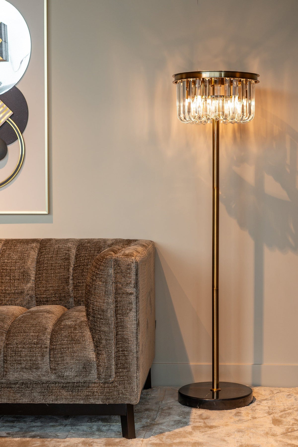 Richmond Interiors Lighting Floor lamp Dagmar gold (Bronze) House of Isabella UK