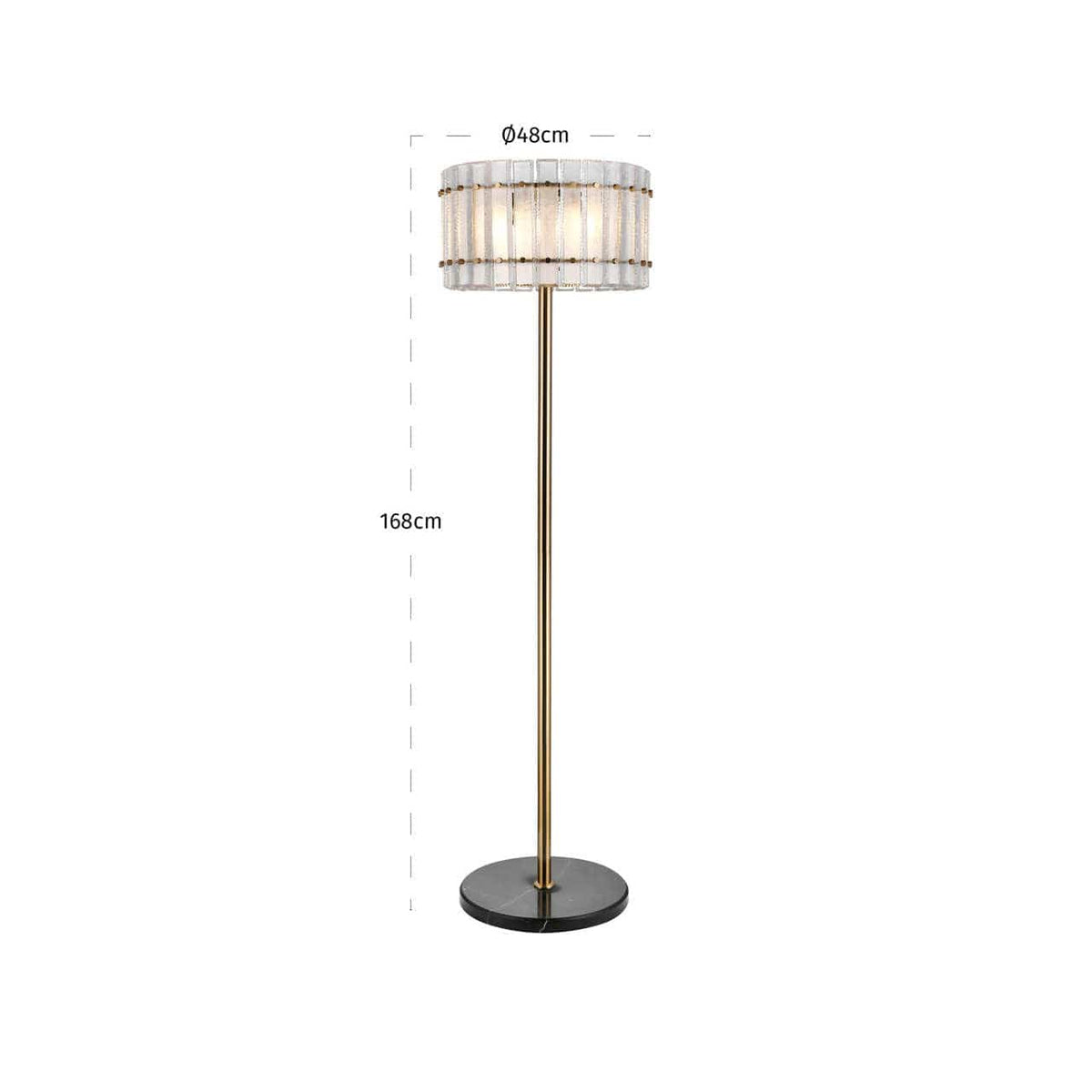 Richmond Interiors Lighting Floor lamp Feline brass antique House of Isabella UK