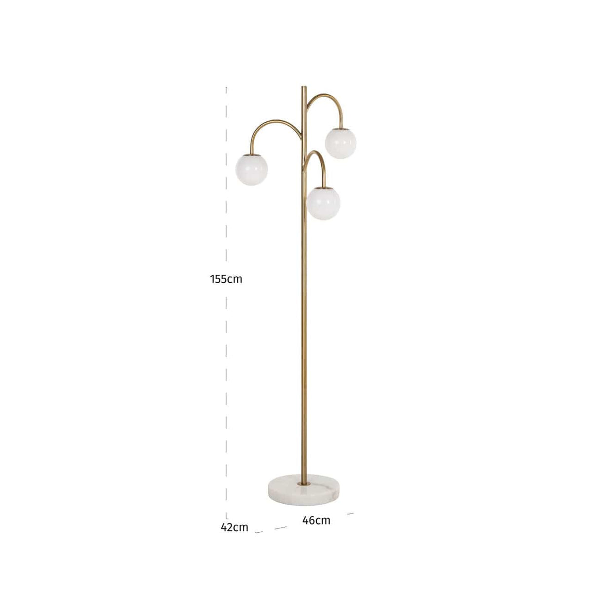 Richmond Interiors Lighting Floor lamp Janou gold House of Isabella UK