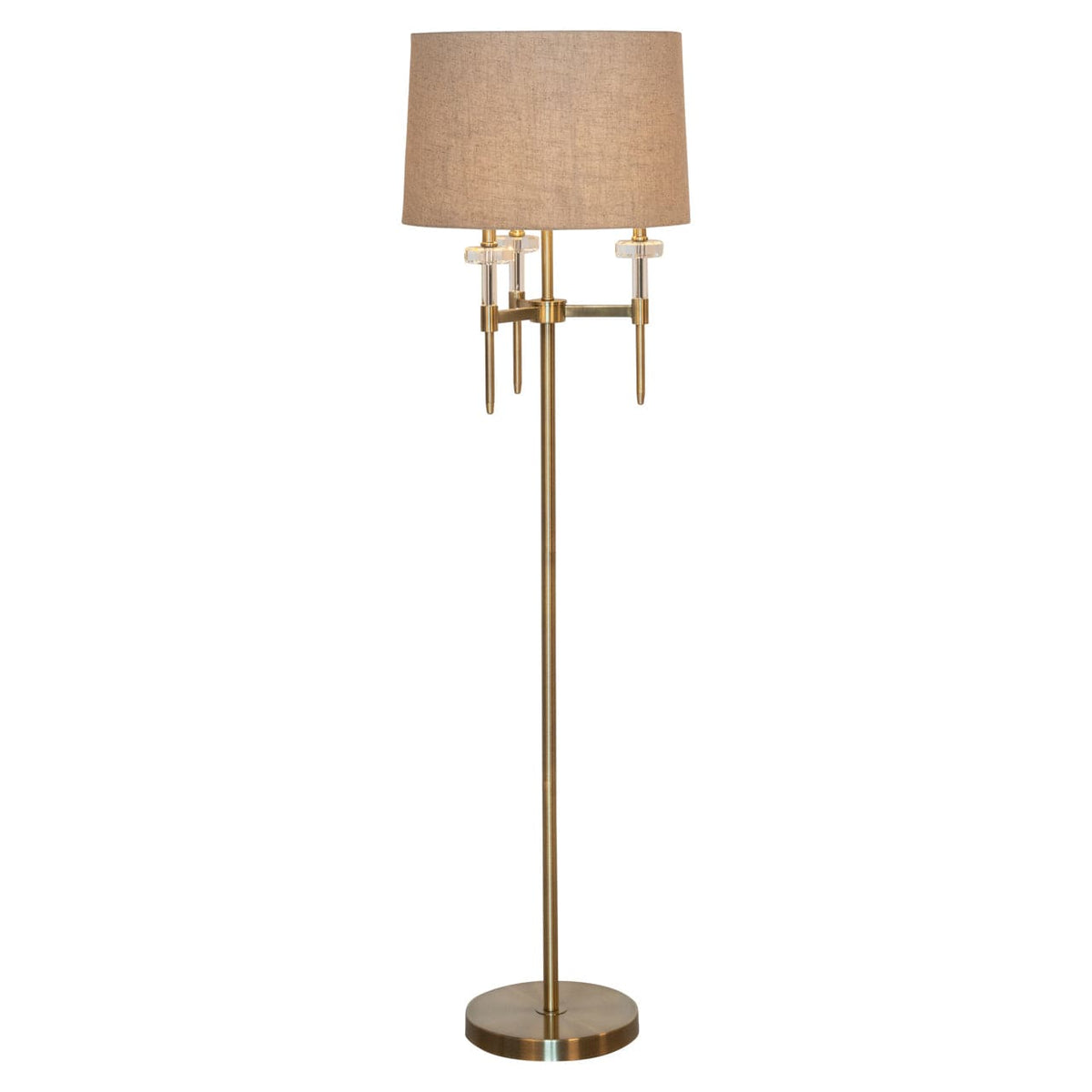 Richmond Interiors Lighting Floor lamp Josie brushed gold House of Isabella UK