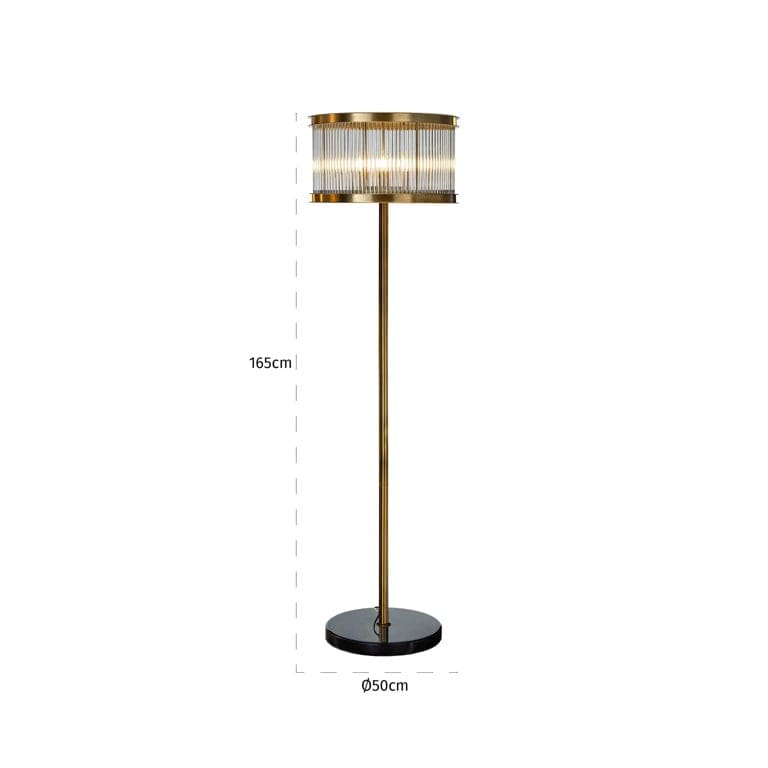 Richmond Interiors Lighting Floor lamp Nadine (Bronze) House of Isabella UK