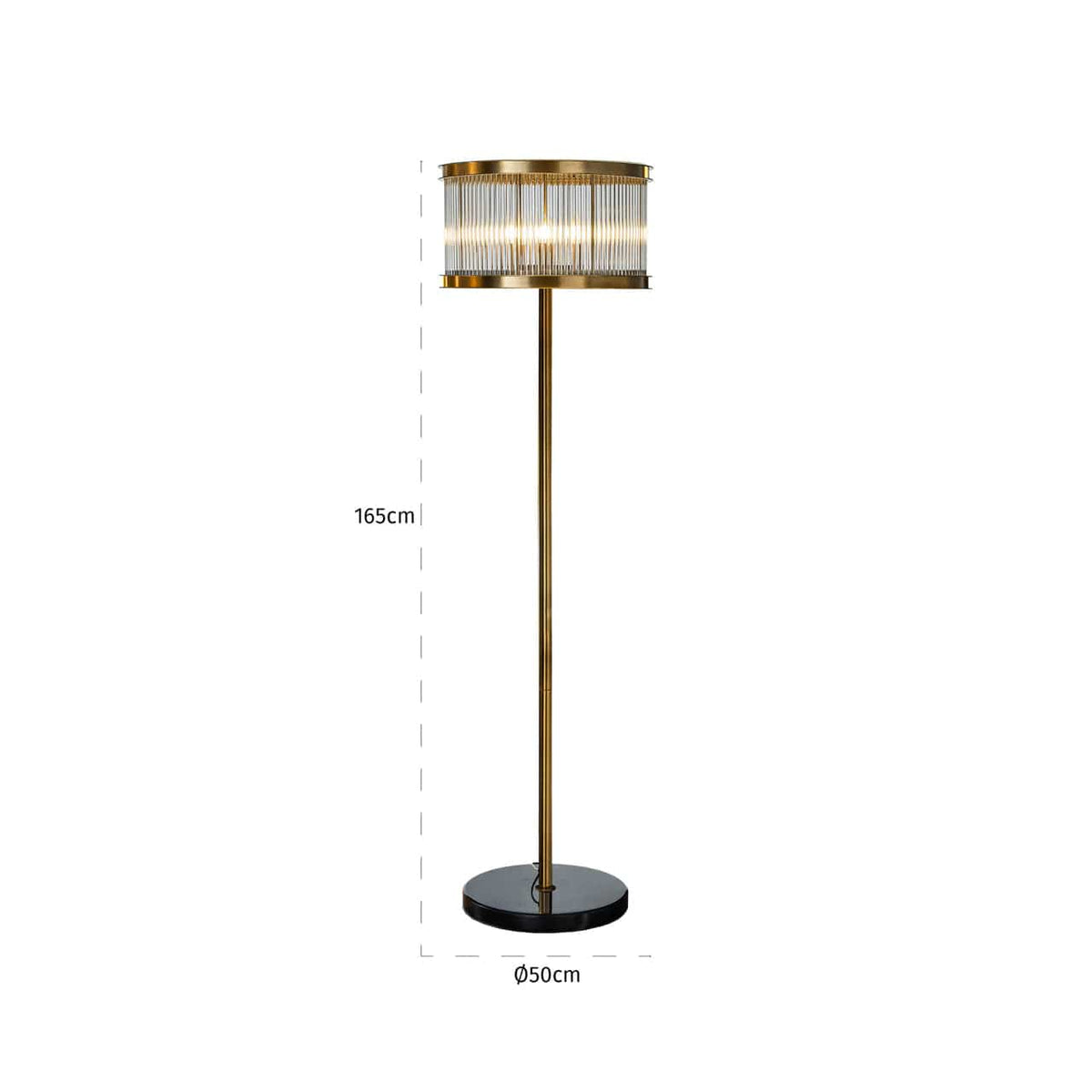 Richmond Interiors Lighting Floor lamp Nadine bronze House of Isabella UK