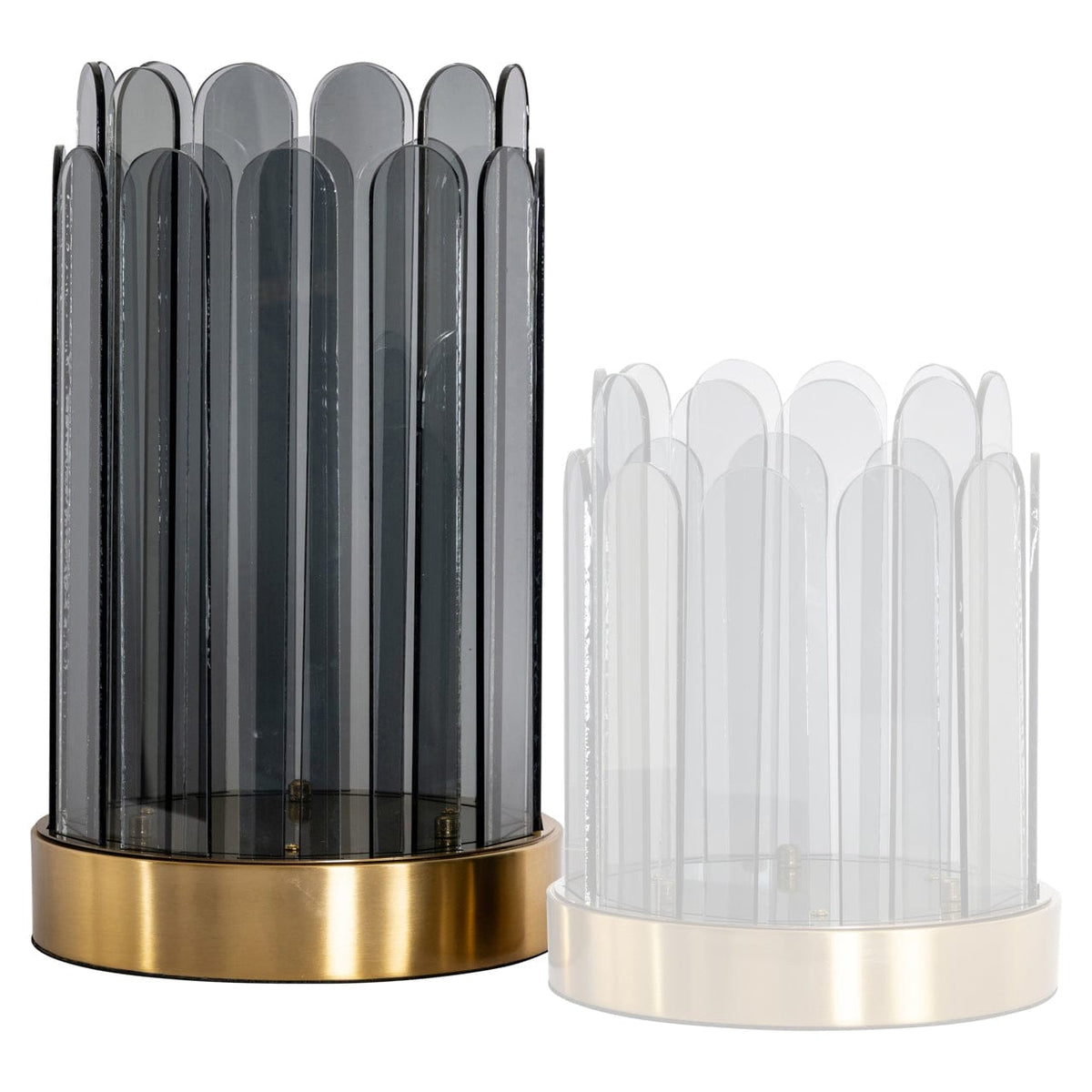 Richmond Interiors Lighting Hurricane light Daisey smoke large House of Isabella UK