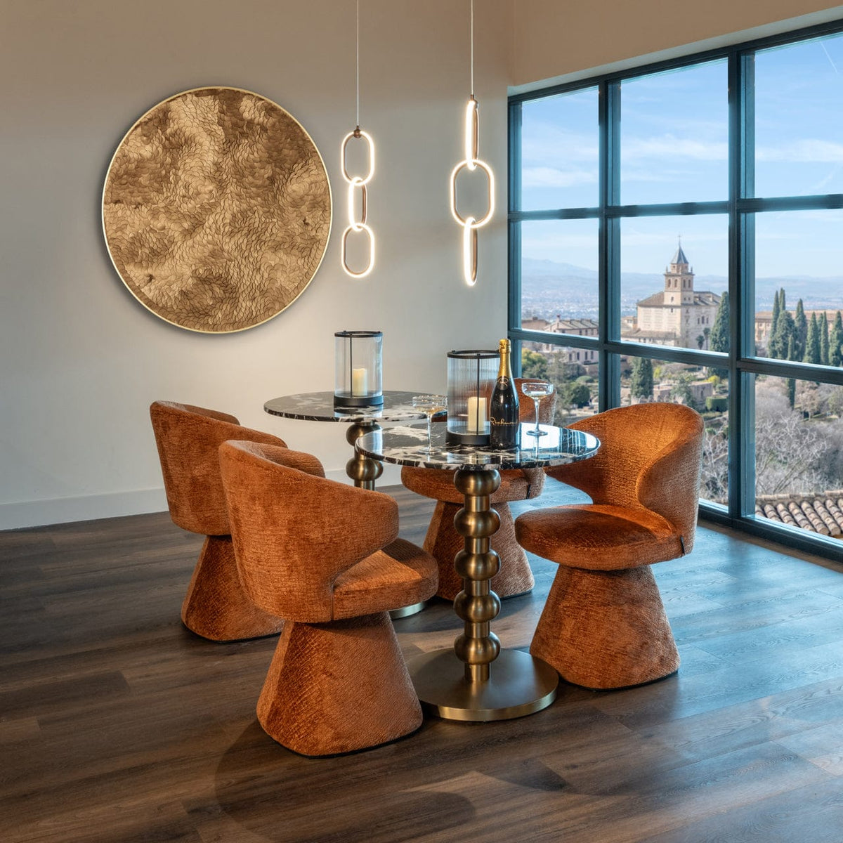 Richmond Interiors Lighting Hurricane light Dayene black large House of Isabella UK