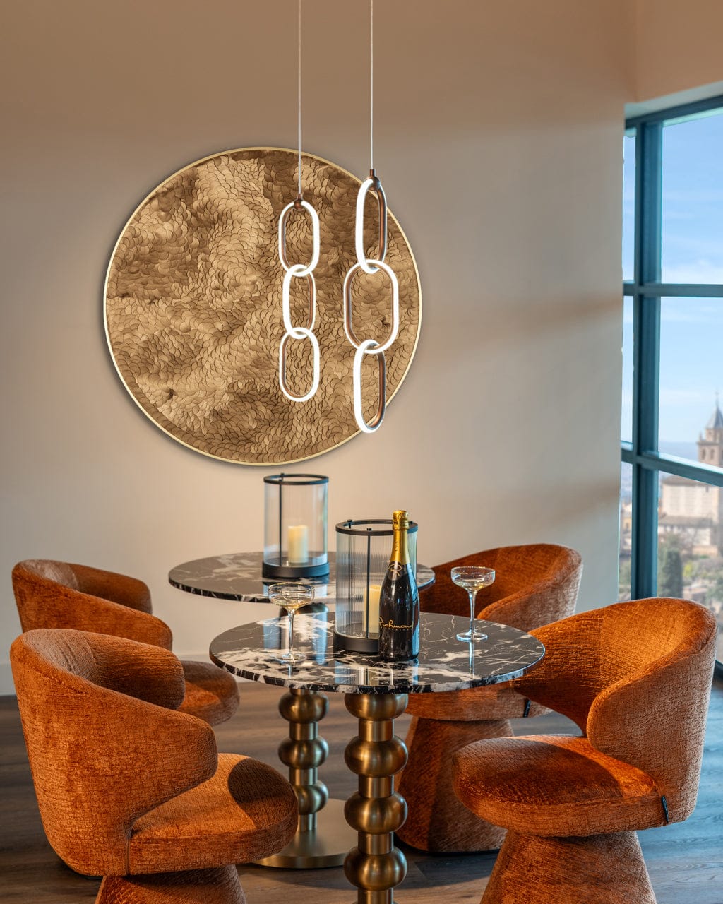 Richmond Interiors Lighting Hurricane light Dayene black small House of Isabella UK