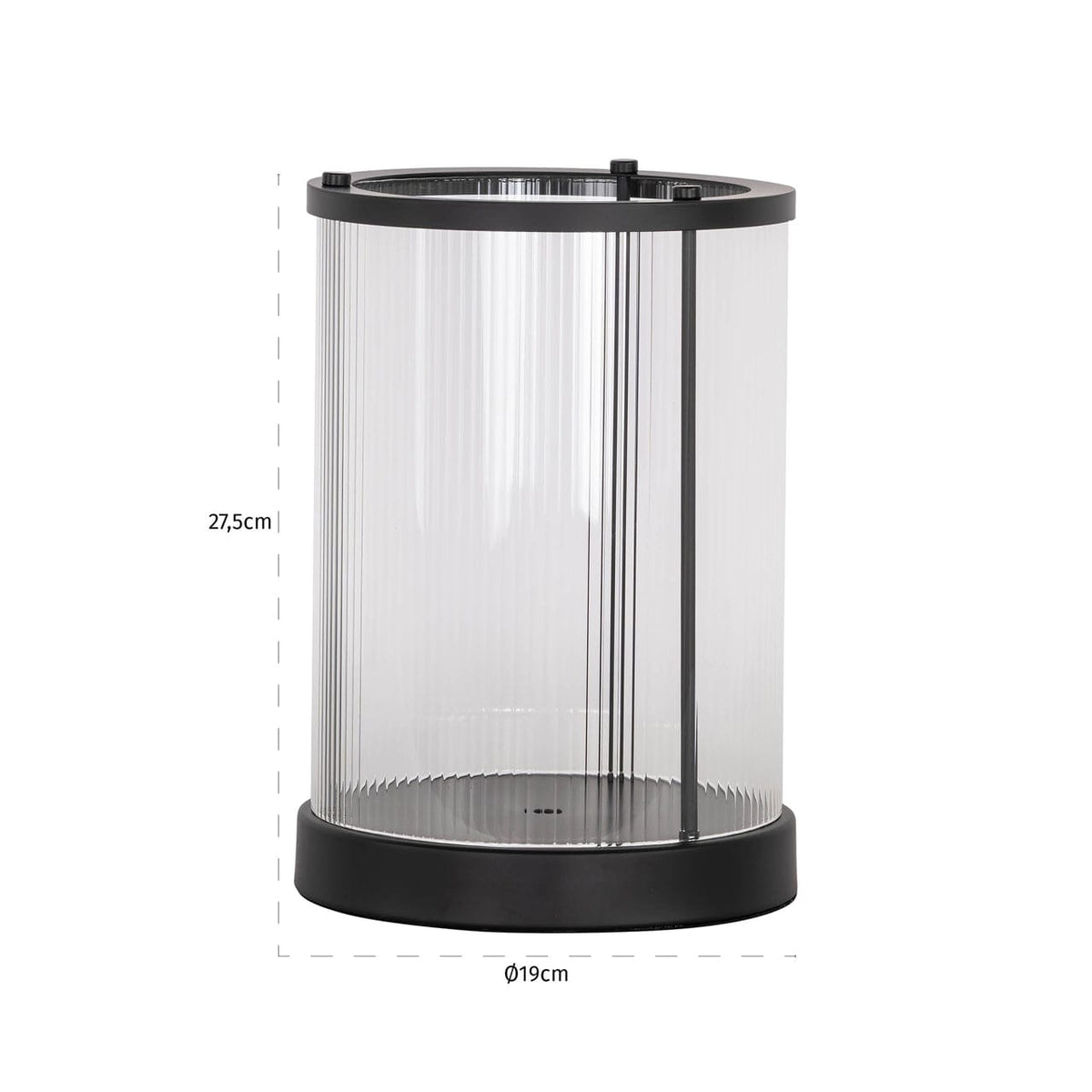 Richmond Interiors Lighting Hurricane light Dayene black small House of Isabella UK