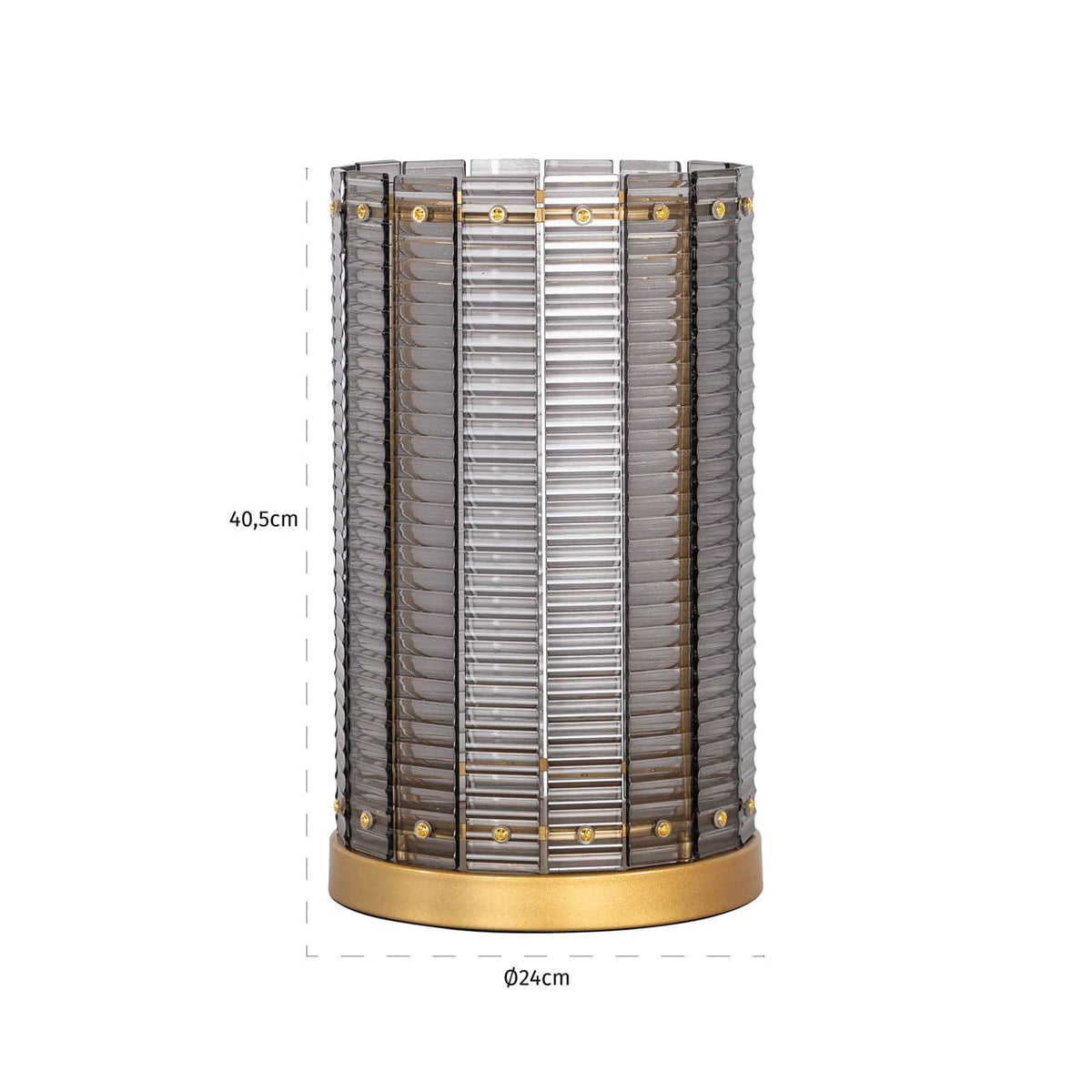 Richmond Interiors Lighting Hurricane light Daylin smoke large House of Isabella UK